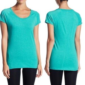 Zella Running Basic Tee Short Sleeve XS Green NEW NWT